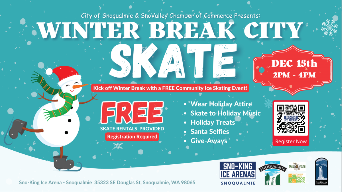 Snoqualmie Winter Break City Skate Seattle Area Family Fun Calendar